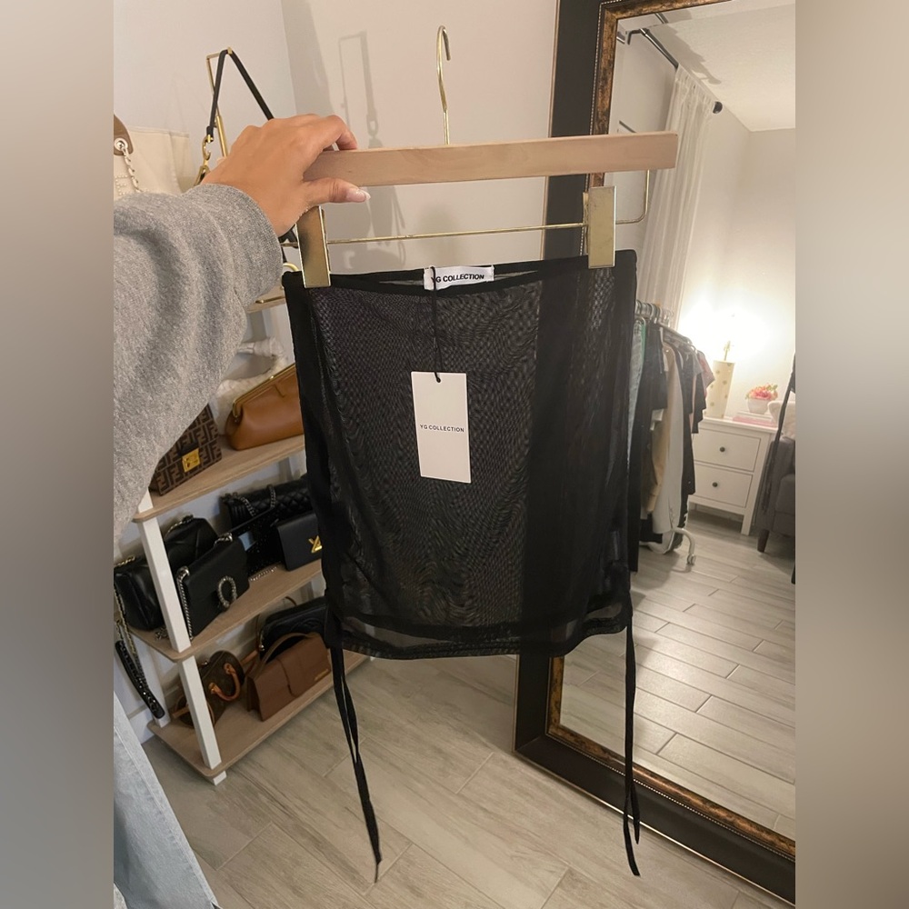 YG Collection See-through Skirt/Cover up